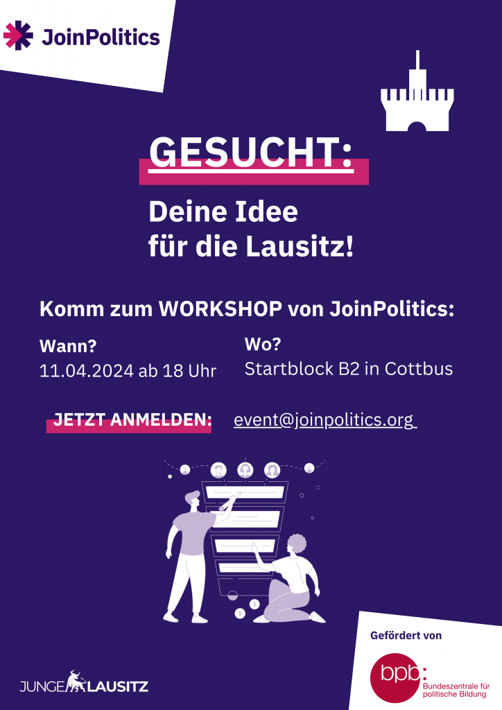 Deine Idee für die Lausitz – Workshop mit JoinPolitics